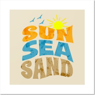 Sun Sea Sand Posters and Art